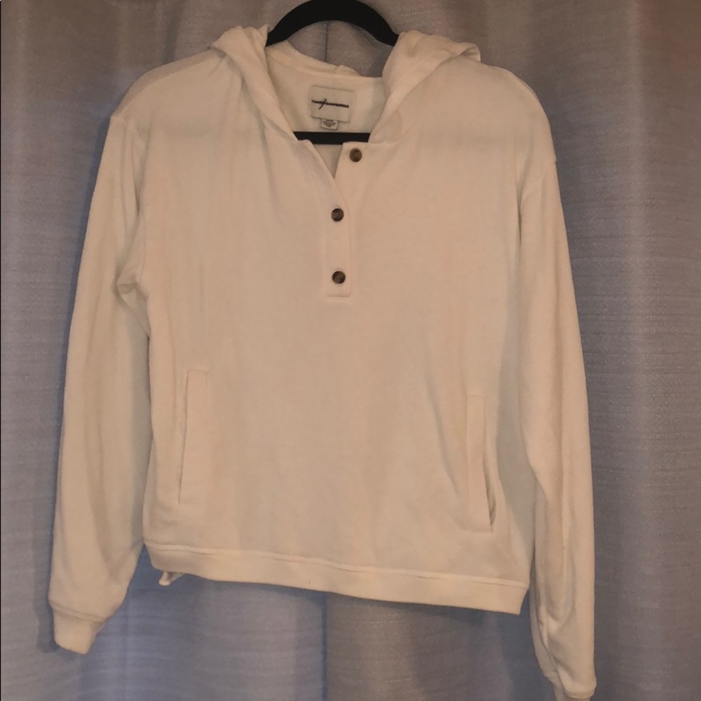 American eagle white hoodie